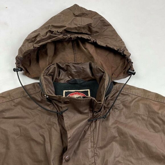 VTG AUSTRALIAN OUTBACKS Men's Jacket Canada Made Size  L SUPERWAX windbreak Coat - Picture 3 of 12